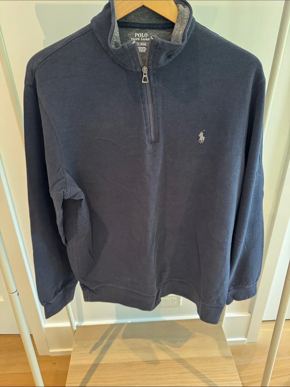 Polo by Ralph Lauren Navy Half-Zip Mock Collar Sweater